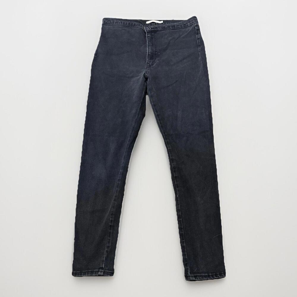 Levi's Runaround Super Skinny Jeggings Jeans Black Denim Size M